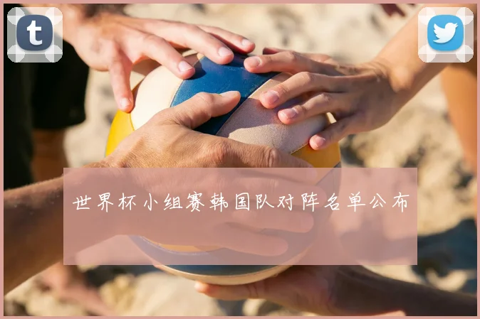 世界杯小组赛韩国队对阵名单公布